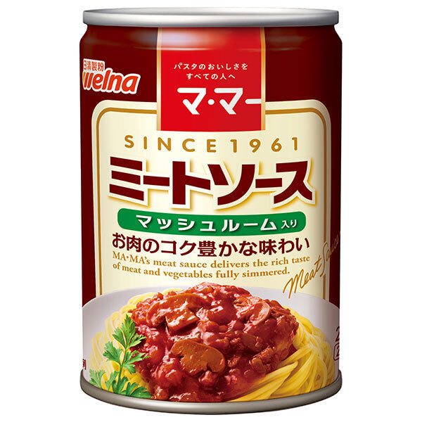Nisshin Seifun Welna Ma Meat Sauce with Mushrooms 290g can x 12 pieces [Shipped in Japan]