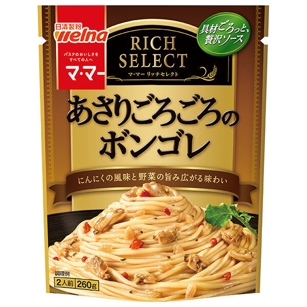 Nisshin Seifun Welna Mama Rich Select Asari Vongole 260g x 6 bags [Shipped in Japan]