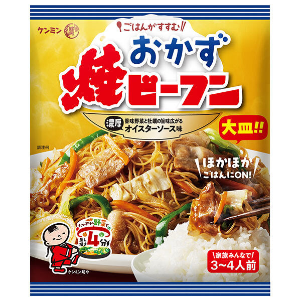 Kenmin side dish grilled rice noodles oyster sauce flavor 101g x 10 bags [shipped in Japan]