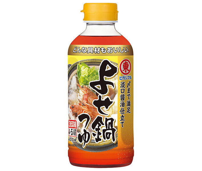 Higashimaru Soy Sauce Yose Nabe Tsuyu 3x Concentrated 400ml PET x 12 bottles [Shipped in Japan]
