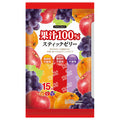 リボン 100% スティックゼリー 15本×12袋入【日本出荷】
