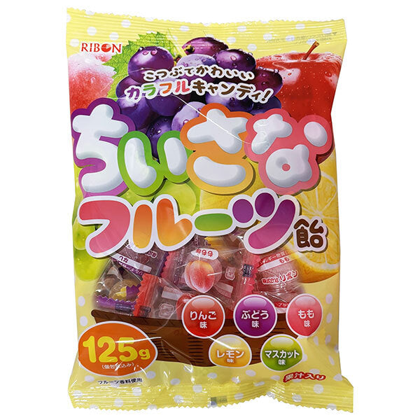 Ribbon small fruit candy 125g x 12 bags [shipped in Japan]