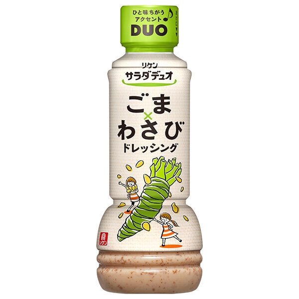 理研ビタミン リケン サラダデュオ ごまわさびドレッシング 300mlペットボトル×12本入【日本出荷】