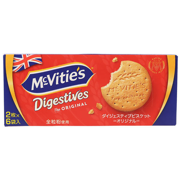 Montoire McVitie Digestive Biscuit Original 12 pieces (2 pieces x 6P) x 12 pieces [Shipped in Japan]