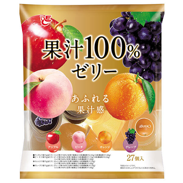 Ace Bakery 100% fruit juice jelly 27 pieces x 16 bags [shipped in Japan]