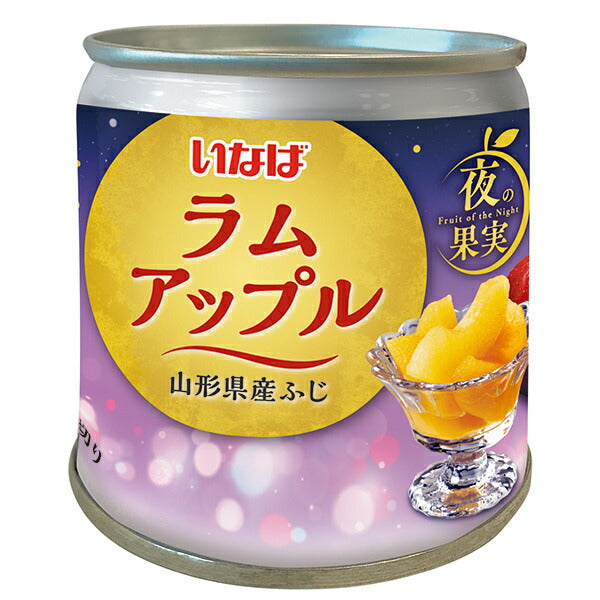 Inaba Foods Night Fruit Rum Apple 195g can x 24 pieces [Shipped in Japan]