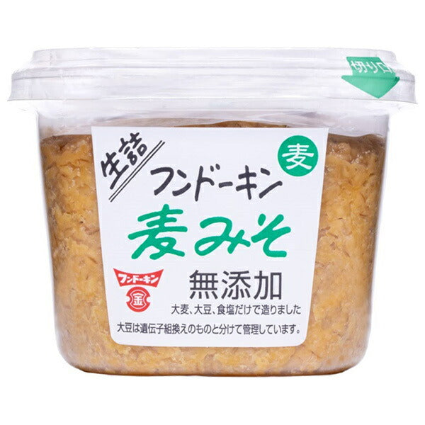 フンドーキン 生詰 麦みそ 無添加 500g×6個入【日本出荷】