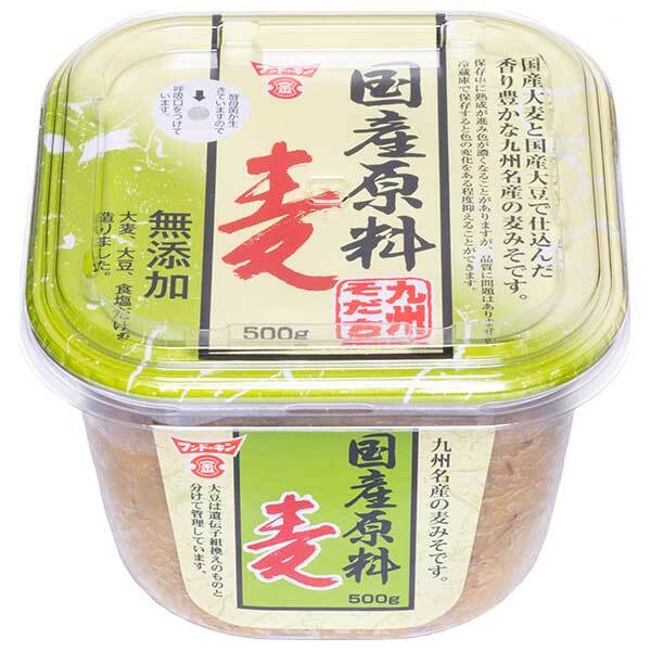 フンドーキン 国産原料 麦 500g×6個入【日本出荷】