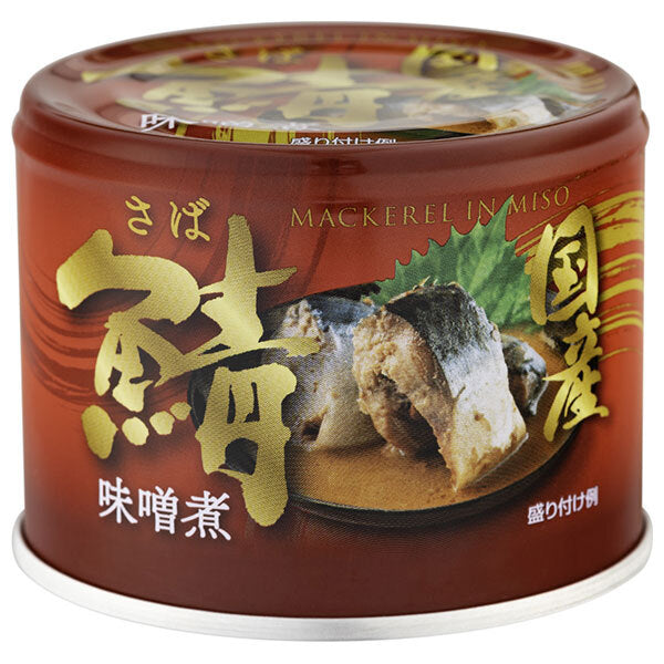 Shinada Canned Domestic Miso Boiled Mackerel 190g can x 24 pieces [Shipped in Japan]