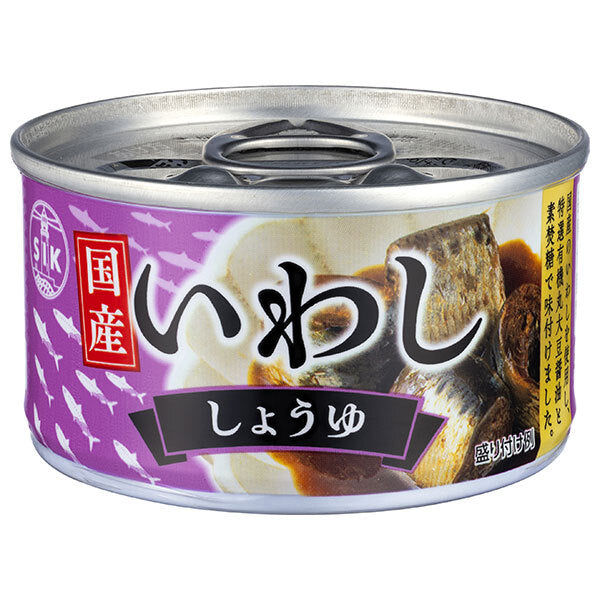 Shinada Canned Sardine Soy Sauce Made with Domestic Sardines 80g cans x 24 pieces [Shipped in Japan]