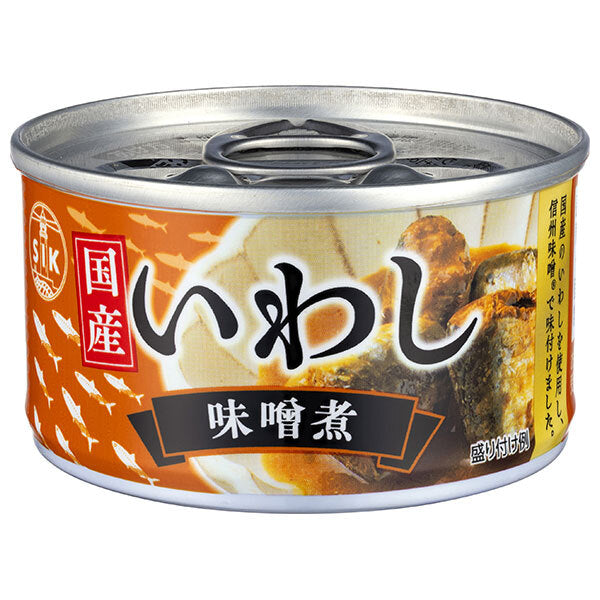 Shinada Canned Sardine Miso Boiled Made with Domestic Sardines 80g can x 24 pieces [Shipped in Japan]
