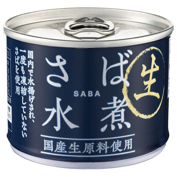 Shinada Canned mackerel boiled in water using domestic raw materials 190g can x 24 pieces [shipped in Japan]