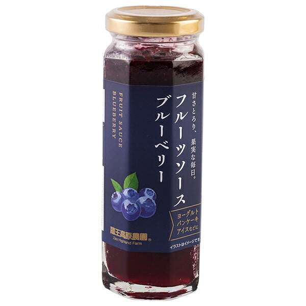 Wakayama Sangyo Fruit Sauce Blueberry 160g x 12 pieces [Shipped in Japan]