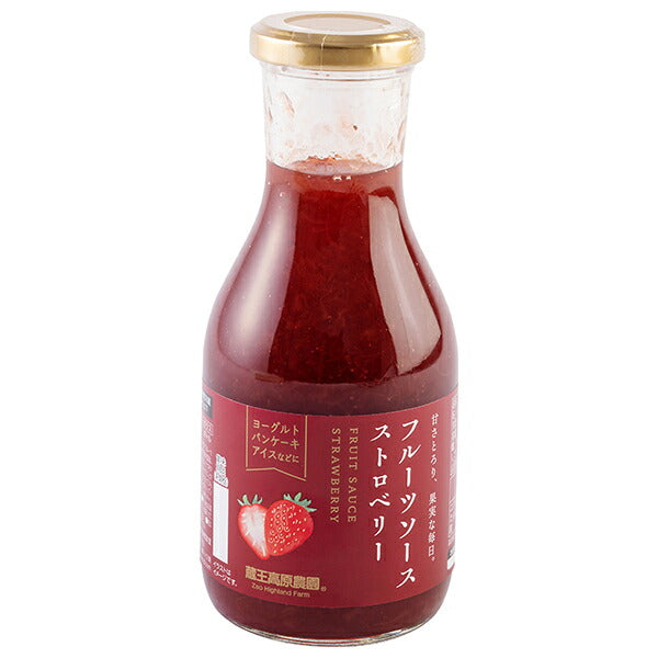 和歌山産業 フルーツソース ストロベリー 320g×6本入【日本出荷】