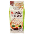 Kofuku Rice Koku Brown rice cake with sticky barley for a crispy brown rice effect in the morning 15 pieces x 12 (4 x 3) bags [shipped in Japan]