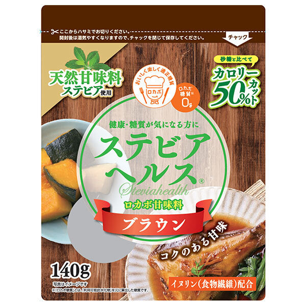 日本リコス ステビアヘルス ブラウン 140g袋×6袋入【日本出荷】