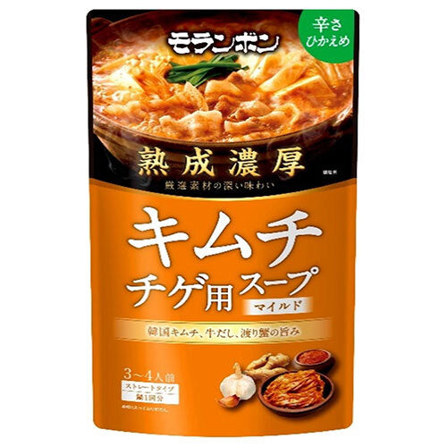 Moranbong Rich Aged Kimchi Chigae Soup Mild 750g x 10 bags [Shipped in Japan]