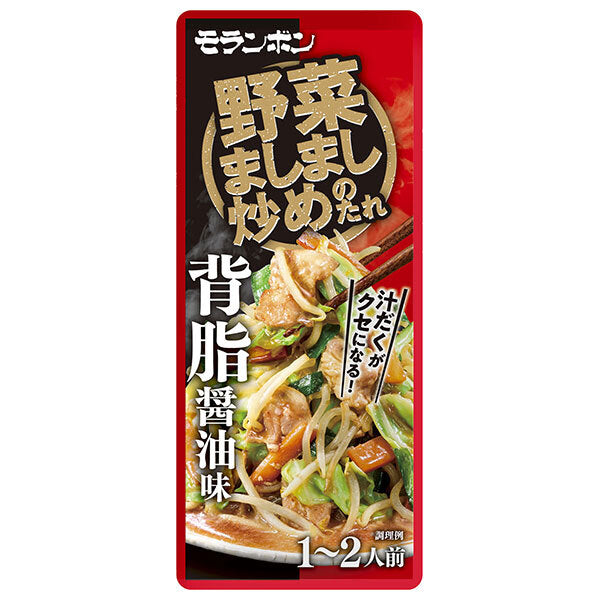 Moranbong Vegetable Stir-Fry Sauce, Back Fat Soy Sauce Flavor, 90g x 10 Bags [Shipped in Japan]