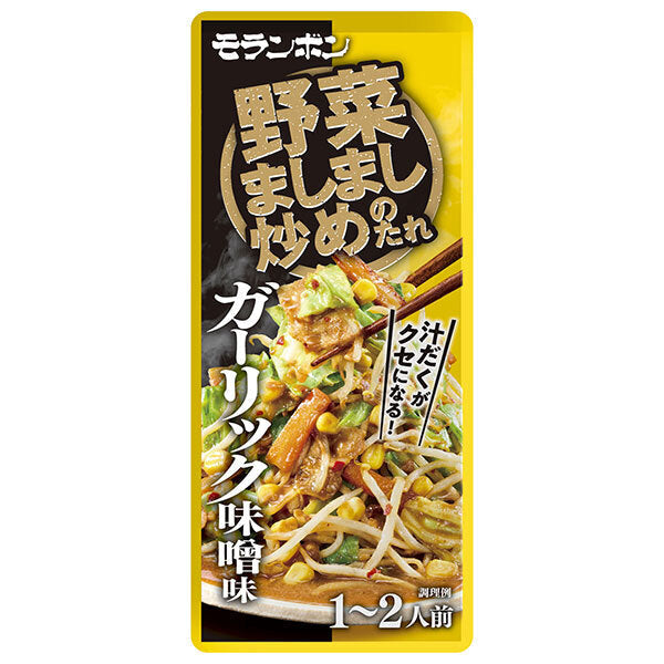 Moranbong Vegetable Stir-Fry Sauce Garlic Miso Flavor 90g x 10 Bags [Shipped in Japan]