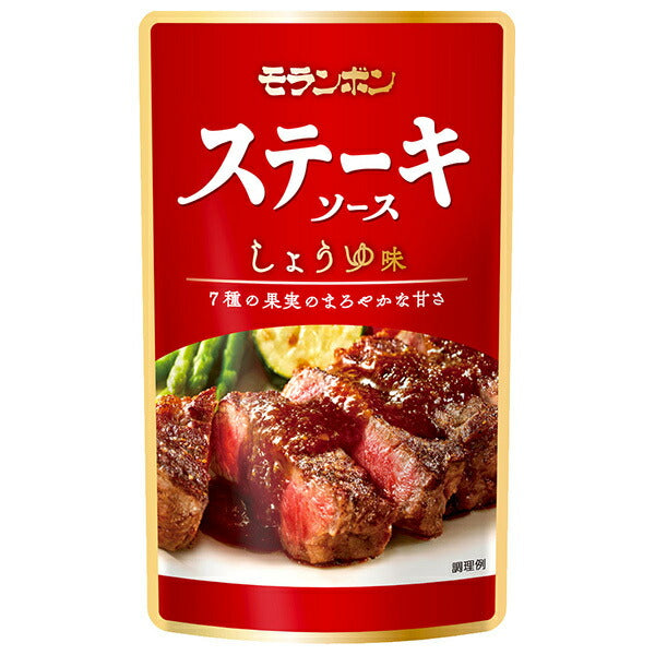 モランボン ステーキソース しょうゆ味 90g×10本入【日本出荷】