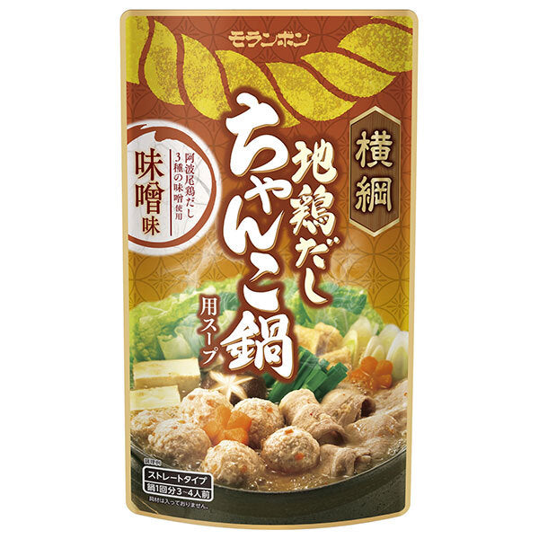 Moranbon Yokozuna Chicken Dashi Chanko Hotpot Soup Miso Flavor 750g x 10 bags [Shipped in Japan]