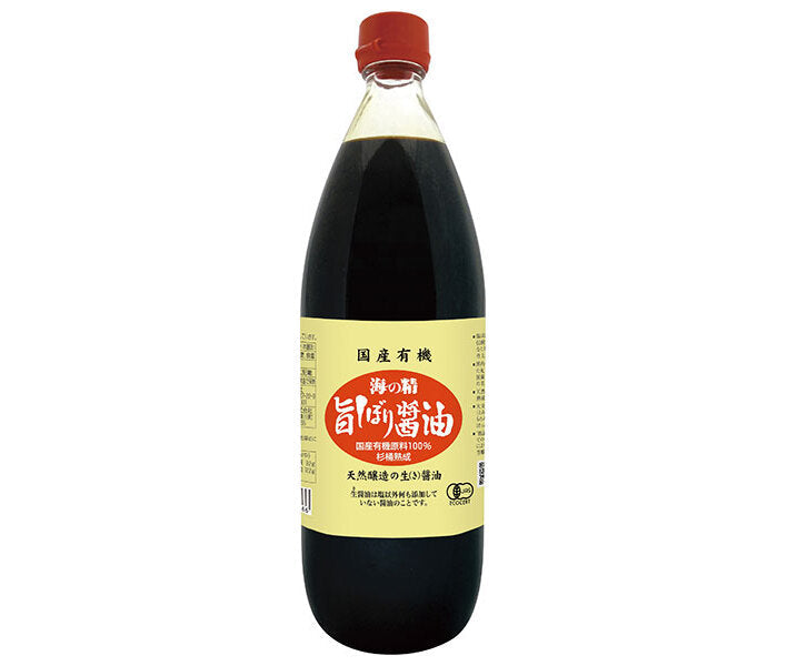 Sea Spirit Domestic Organic Umami Shibori Soy Sauce 1L bottle x 12 bags [Shipped in Japan]