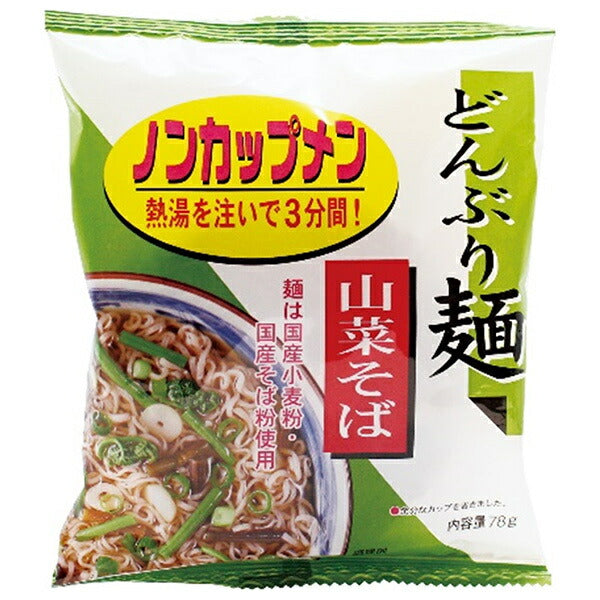 トーエー どんぶり麺 山菜そば 78g×24袋入【日本出荷】