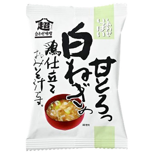 Cosmos Foods Full of Happiness White Onion Chicken Miso Soup 10 servings x 2 boxes [Shipped in Japan]