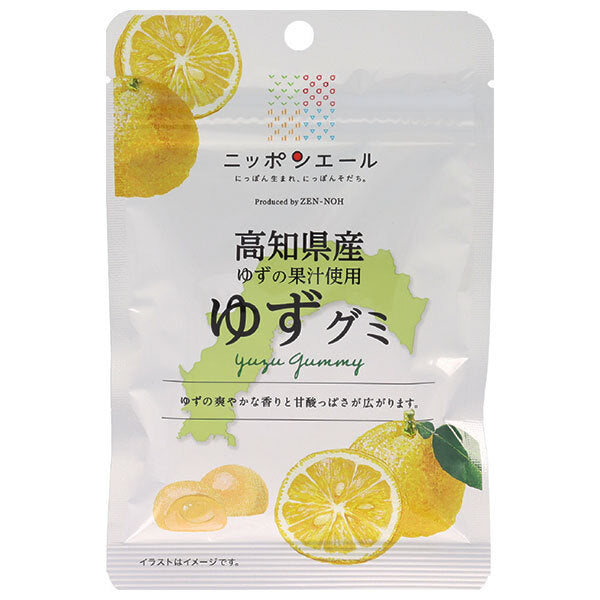JA Zennoh Nippon Ale Yuzu Gummy from Kochi Prefecture 40g x 10 bags [Shipped in Japan]