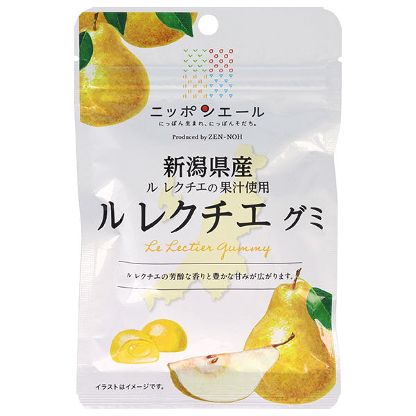 JA全農 ニッポンエール 新潟県産ルレクチェ グミ 40g×10袋入【日本出荷】