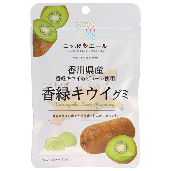 JA全農 ニッポンエール 香川県香緑キウイ グミ 40g×10袋入【日本出荷】
