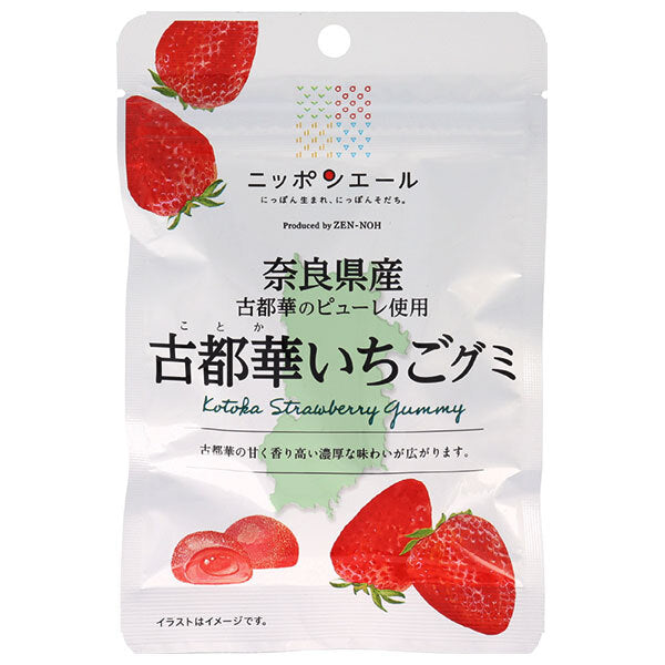 JA全農 ニッポンエール 奈良県古都華いちご グミ 40g×10袋入【日本出荷】