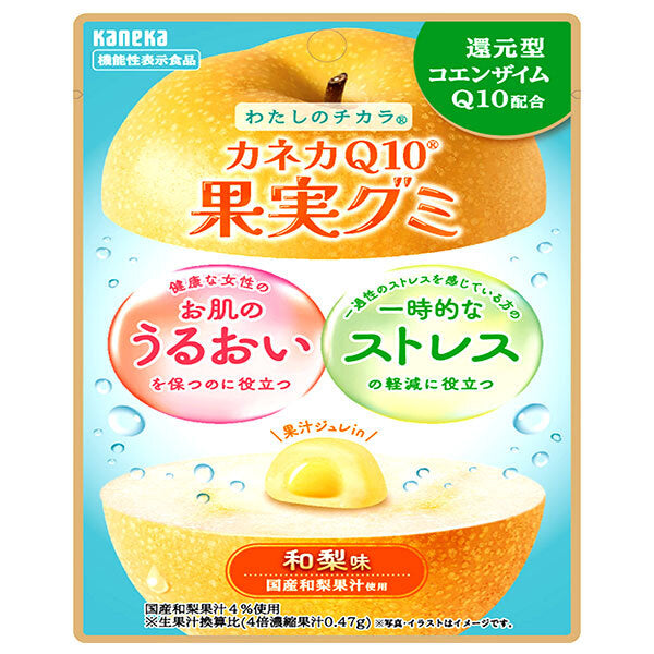 カネカ食品 カネカQ10果実グミ 和梨味 40g×10袋入【日本出荷】