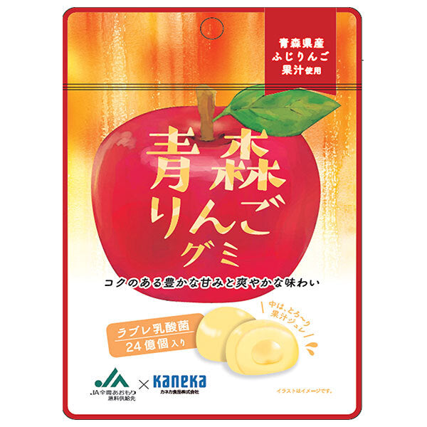 カネカ食品 青森りんごグミ ラブレ乳酸菌入 40g×10袋入【日本出荷】