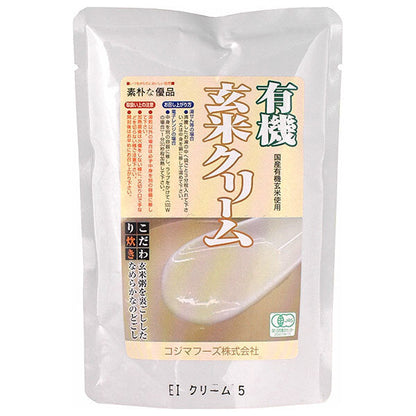 コジマフーズ 有機 玄米クリーム 200gパウチ×20袋入【日本出荷】