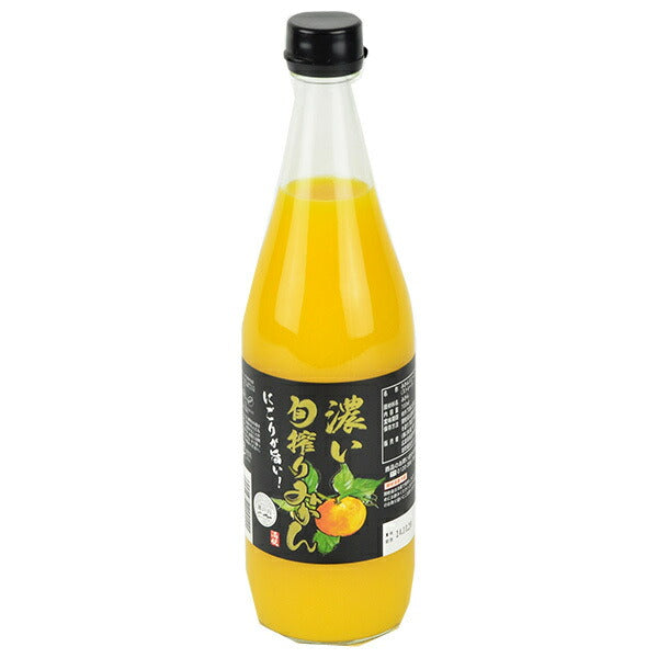 Marumatsu dark seasonal squeezed mandarin juice 700ml bottle x 6 bottles [shipped in Japan]