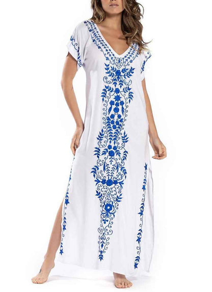 Women's Beach Blouse Print Beach Dress