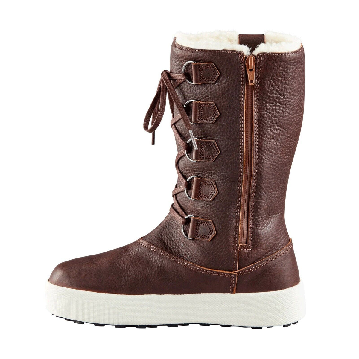 Baffin Women's Yorkville Wool Lined Waterproof Leather Winter Boots with Side Zip Entry