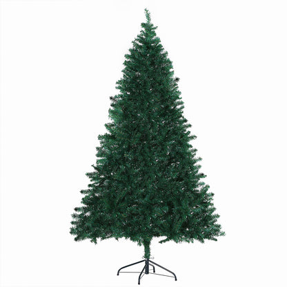 6ft Christmas Tree Unlit Artificial Spruce Full Tree with Solid Metal Stand