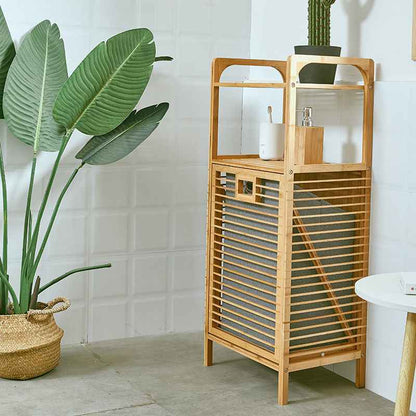 Simple Folding Japanese Nanzhu Fabric Shelf