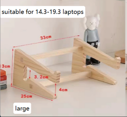Wooden Laptop Phone Stand