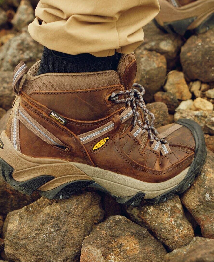 Keen Women's Targhee II Mid WP Leather Classic Hiking Boots Size 10 US