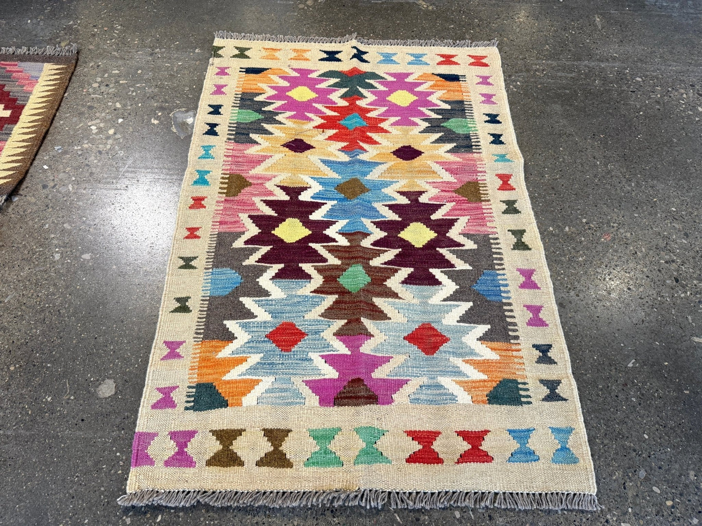 Afghan Maimana Kilim Rug | 2' 8" x 3' 11"
