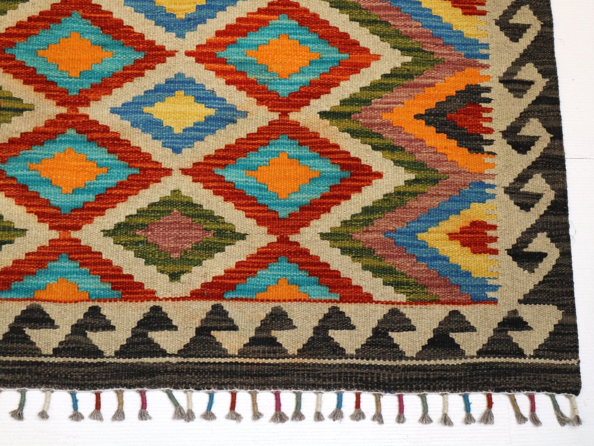 Afghan Maimana Kilim Rug | 3' 4" x 5'