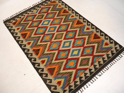 Afghan Maimana Kilim Rug | 3' 4" x 5'