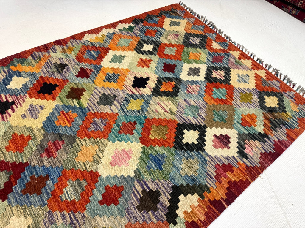 Afghan Maimana Kilim Rug | 3' 5" x 6' 8"