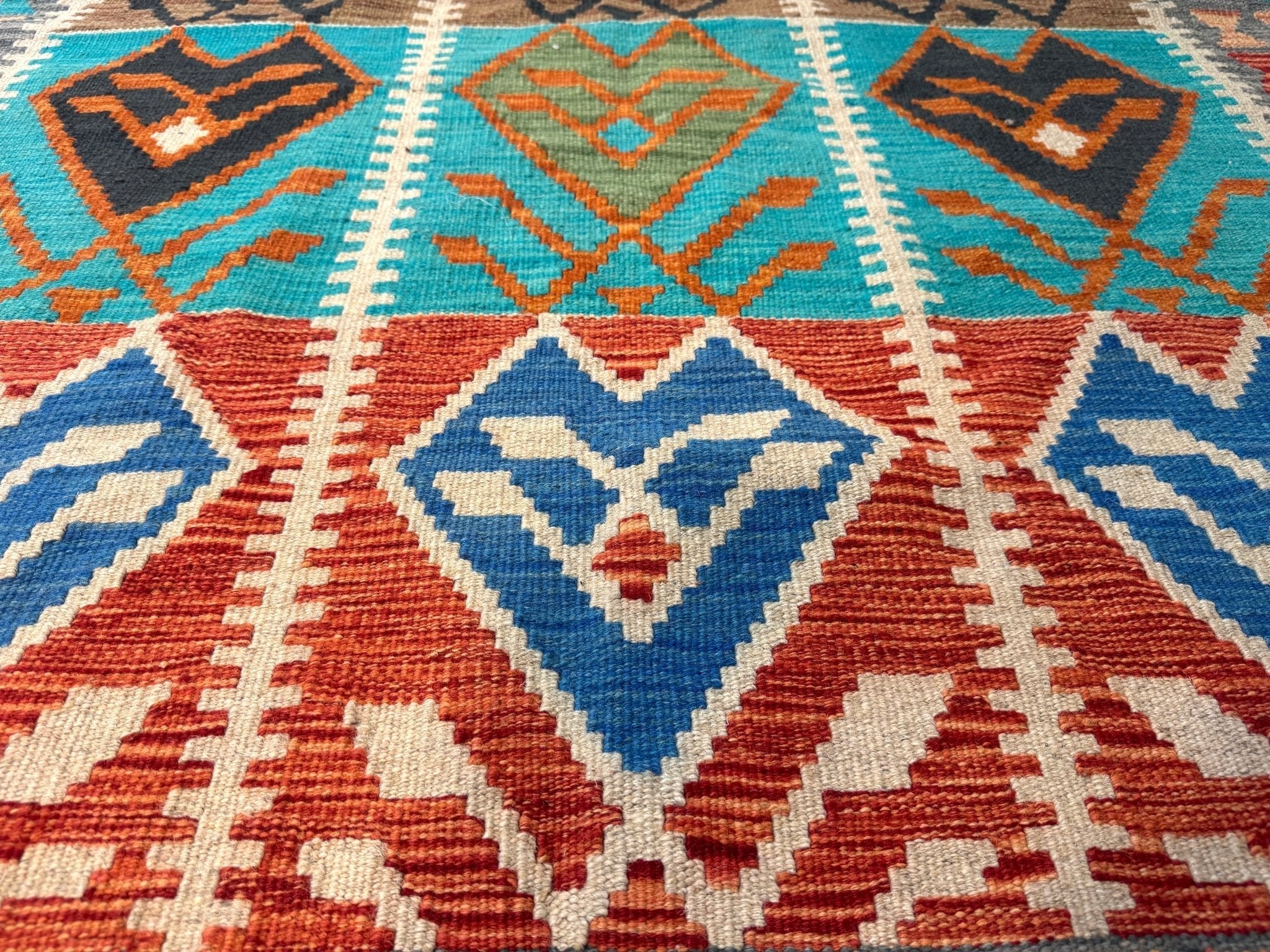 Afghan Maimana Kilim Rug | 4' 1" x 5' 9"