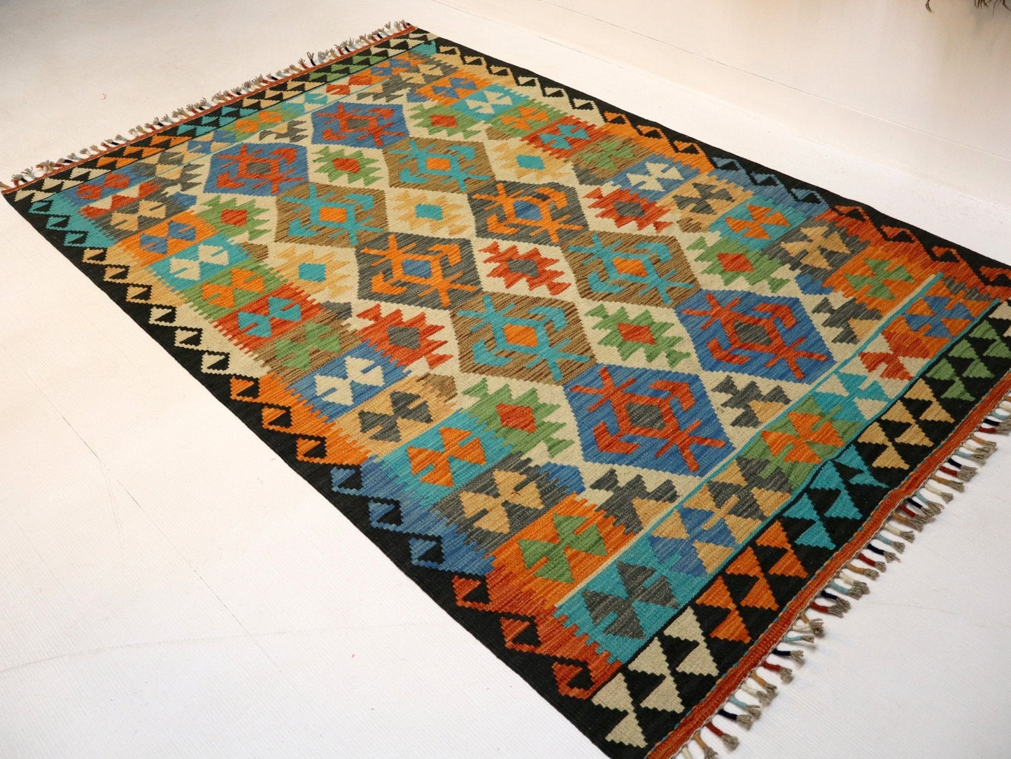 Afghan Maimana Kilim Rug | 4' 2" x 6' 6"