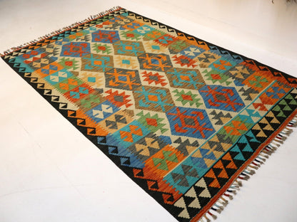 Afghan Maimana Kilim Rug | 4' 2" x 6' 6"