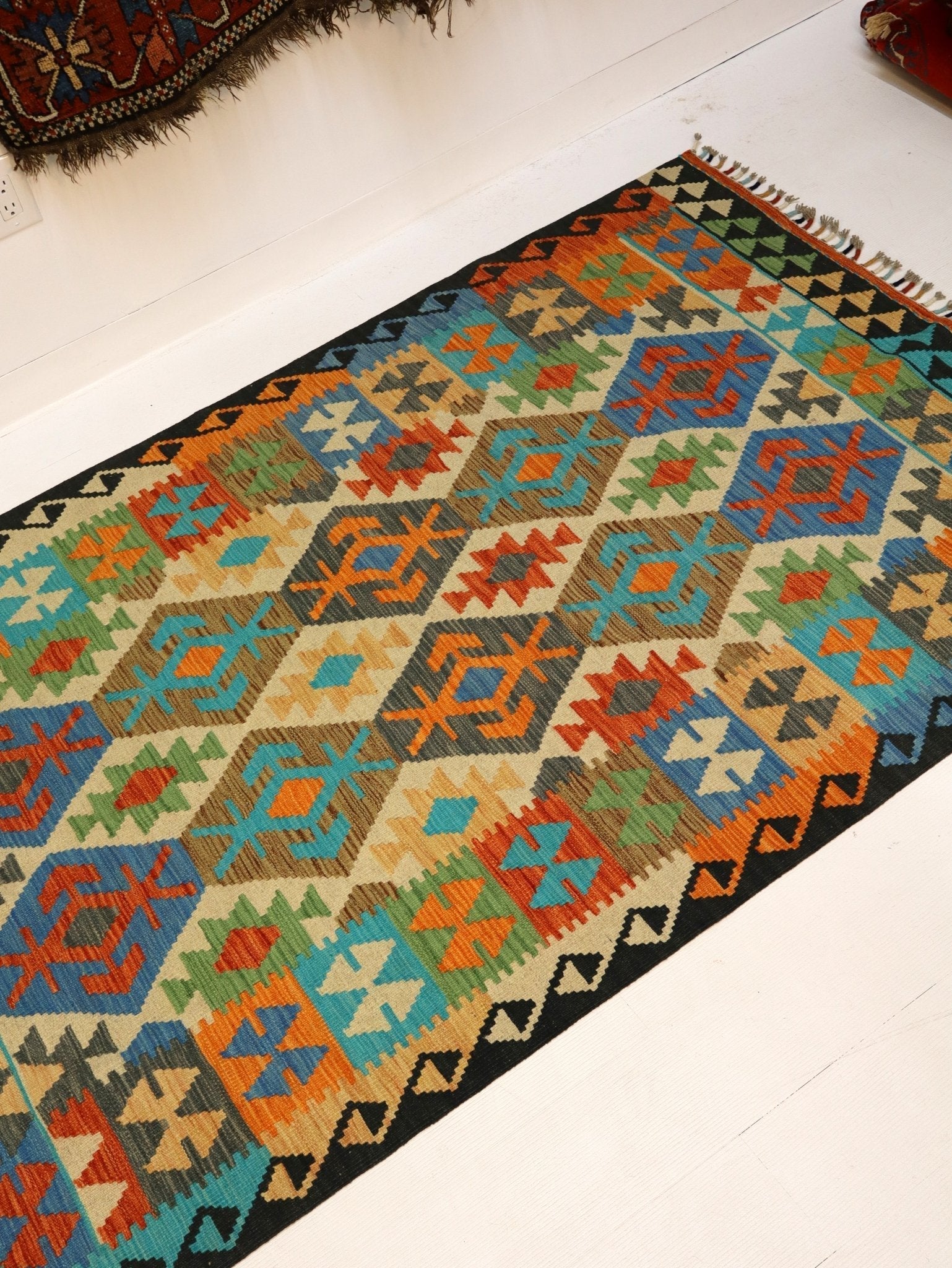 Afghan Maimana Kilim Rug | 4' 2" x 6' 6"